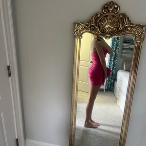 Hello Molly Strapless Pink Dress